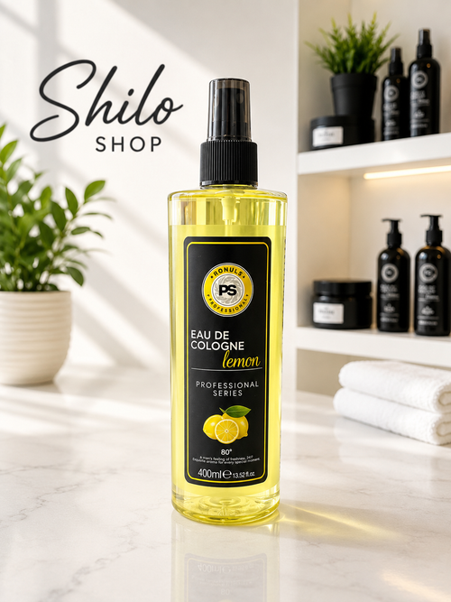 PS Eau de Cologne Lemon Professional Series 400ml – gelbe Sprühflasche mit Zitronenmotiv
