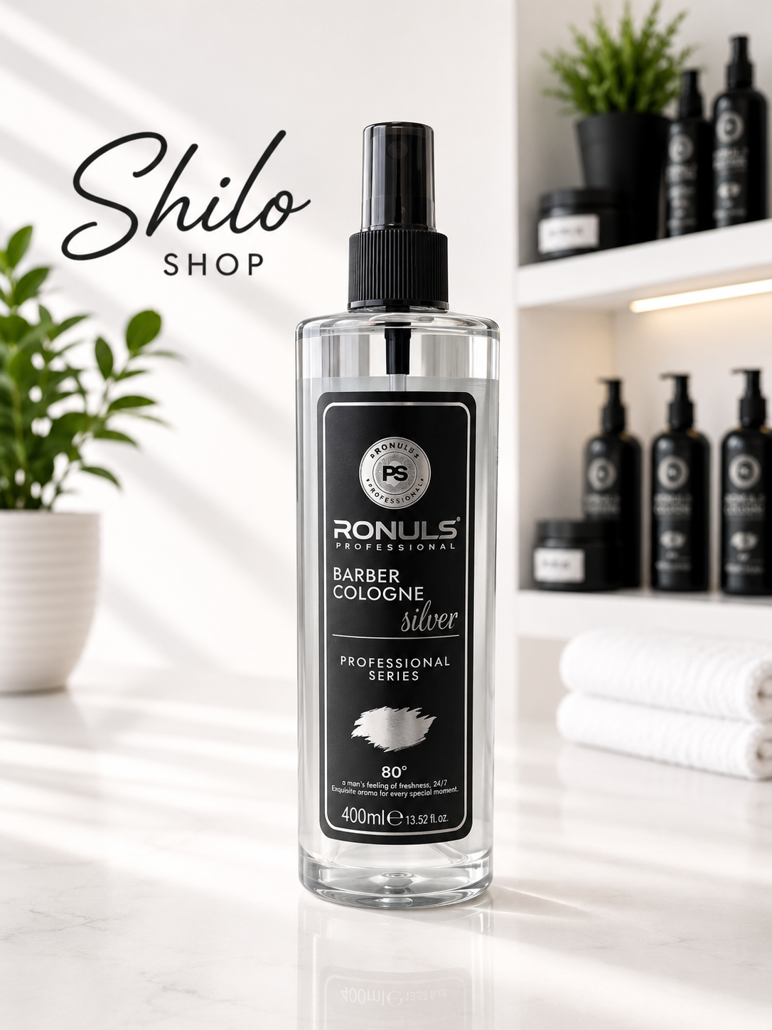 Ronuls Barber Cologne Silver – Professional Series 400ml
