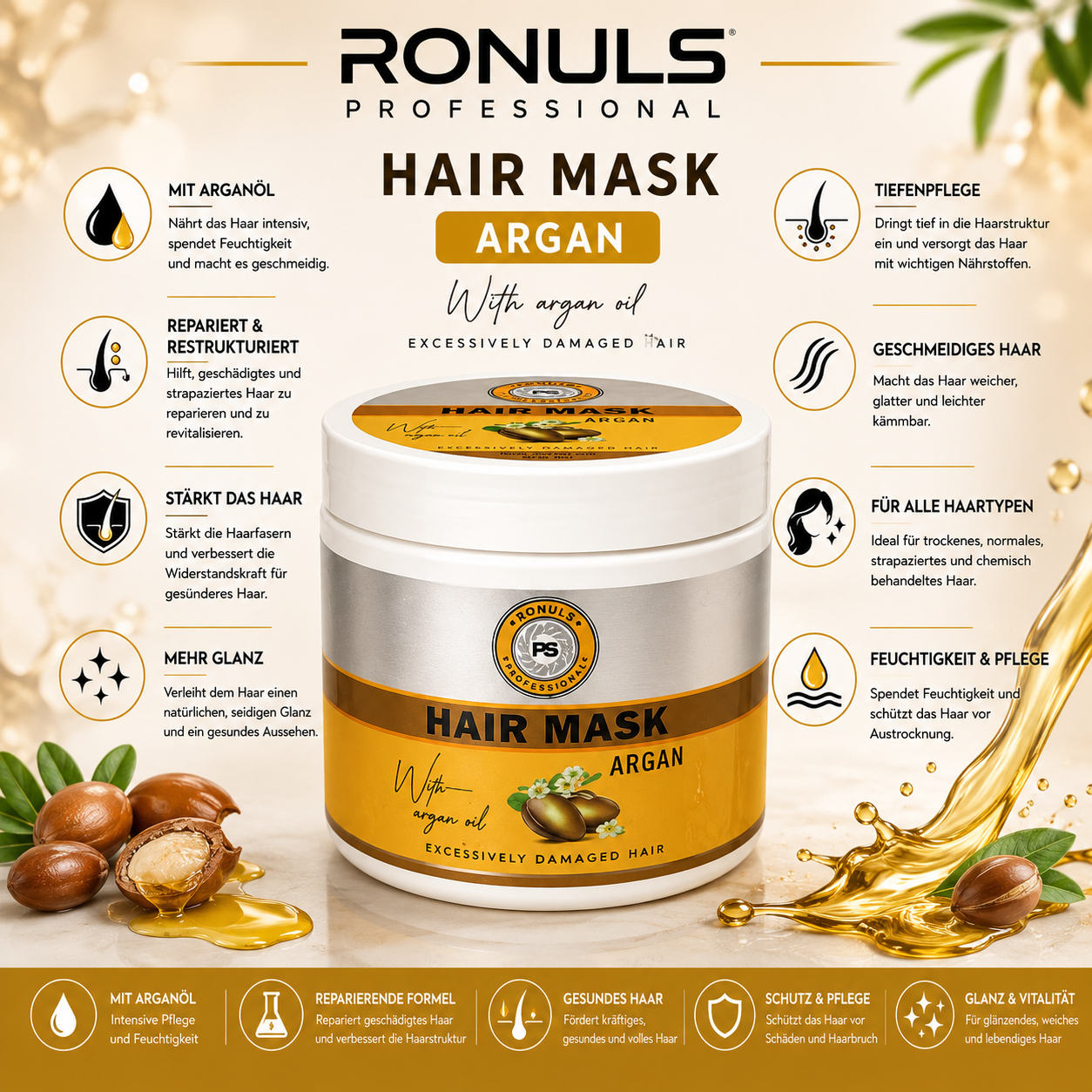 Ronuls Professional Argan Hair Mask