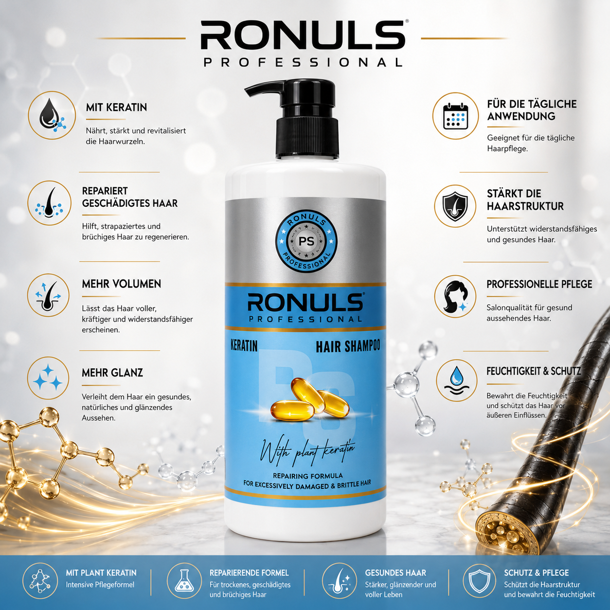 Ronuls Professional Keratin Hair Shampoo