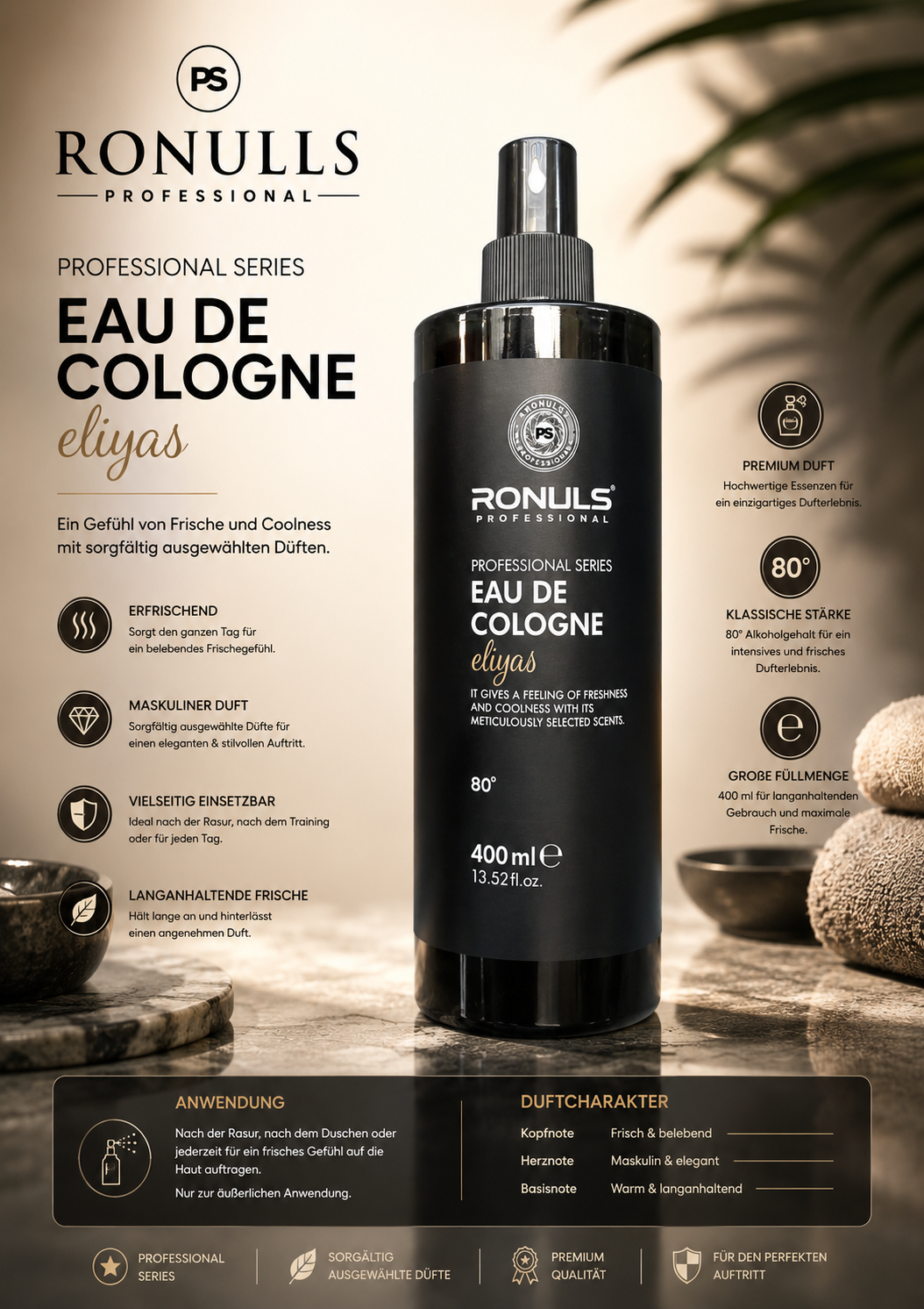 RONULLS Eau De Cologne Eliyas – Professional Series